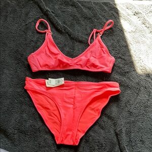 Vibrant Coral Bikini Set